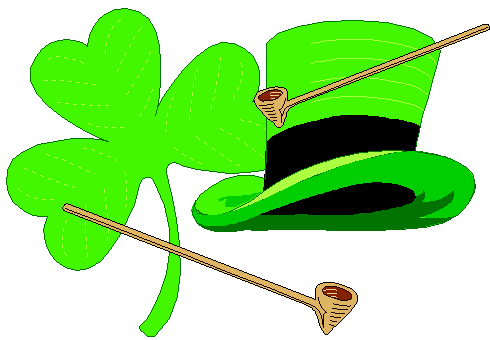 490x340 Free Leprechaun Pipe Clipart