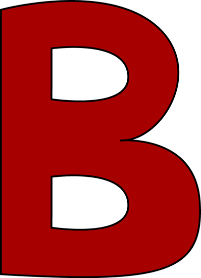 398x550 Red Letter B Clip Art