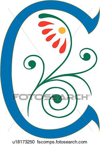 324x470 Clipart Of Letter C U18173250