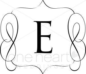 300x258 The Letter C Monogram Clipart