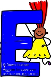 198x300 Image Of A Happy Little Girl Climbing Over A Giant Letter E