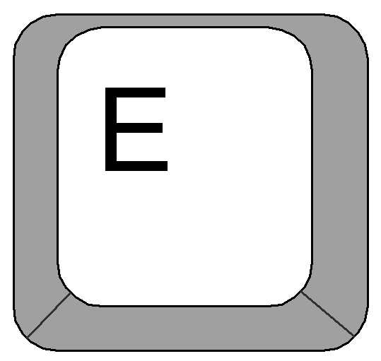 539x511 Keyboard Clipart Letter E