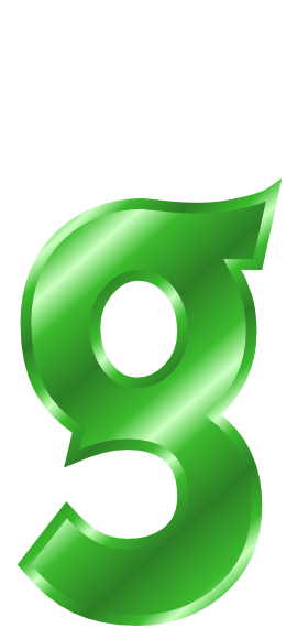 270x570 Green Metal Letter G Clip Art Download