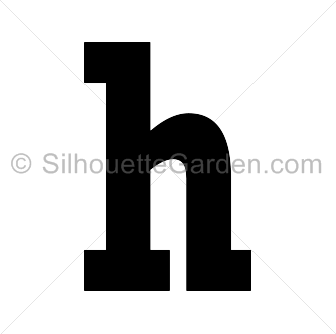 336x334 Letter H Silhouette