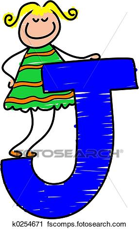 286x470 Clipart Of Letter J Girl K0254671