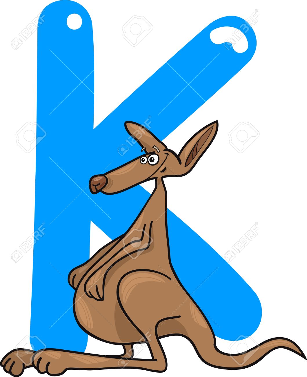 1059x1300 Kangaroo Clipart Letter K