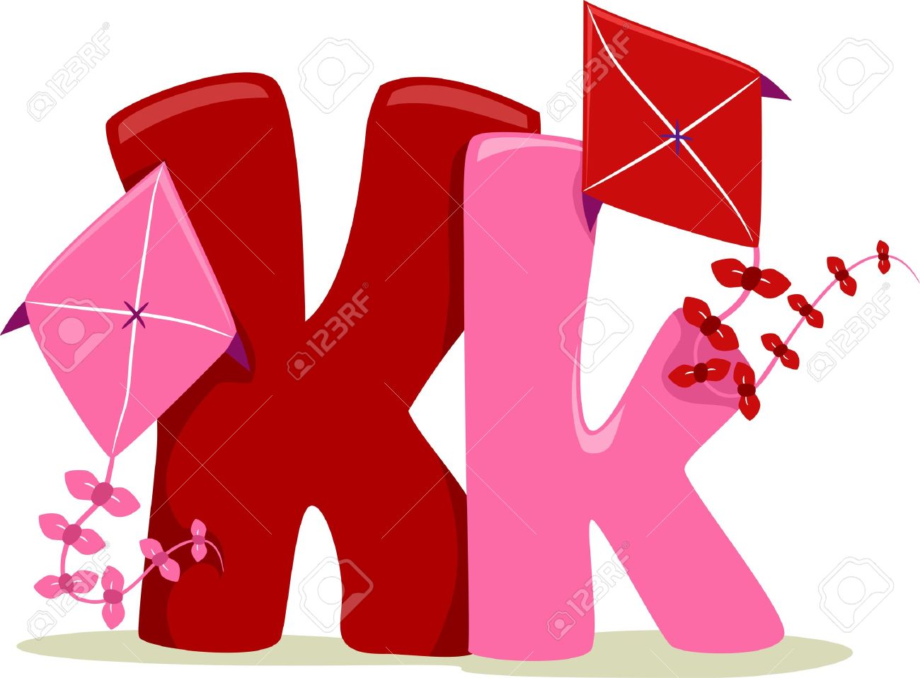 1300x959 Kite Clipart Letter K