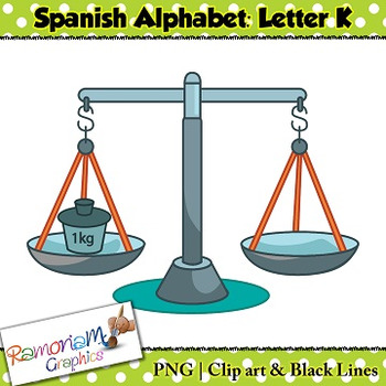 350x350 Spanish Alphabet Letter K Clip Art By Ramonam Graphics Tpt