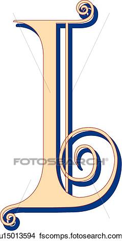 239x470 Clipart Of Lubna Letter L U15013594