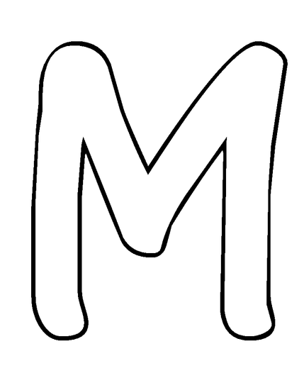 429x550 Letter M Cliparts