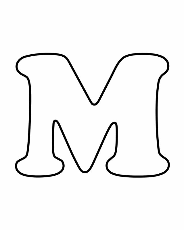 Letter M Outline