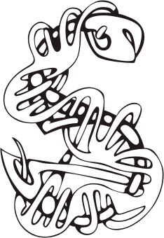 234x340 Initial) Letter S. Free Vector Clipart Sample For Vehicle Graphics