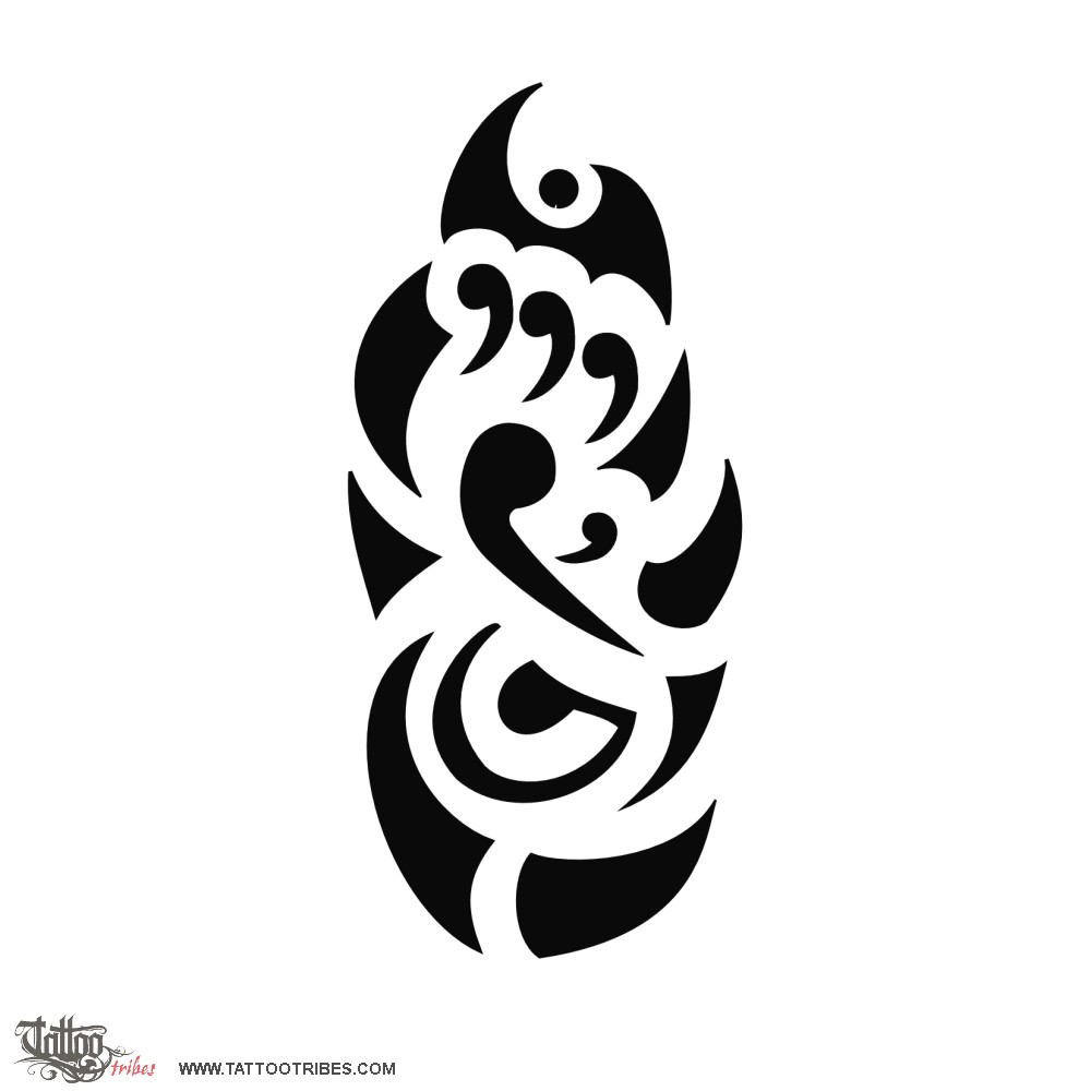 1000x1000 Tattoo Of Maorigram, Mfg Letters Tattoo