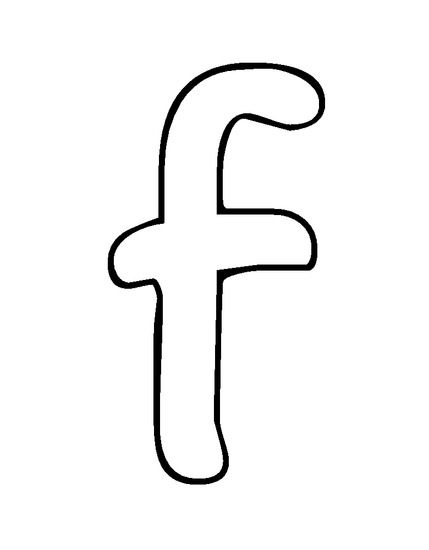 429x550 F In Bubble Letters
