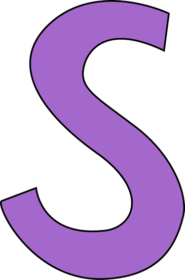 365x550 Purple Letter S Clip Art