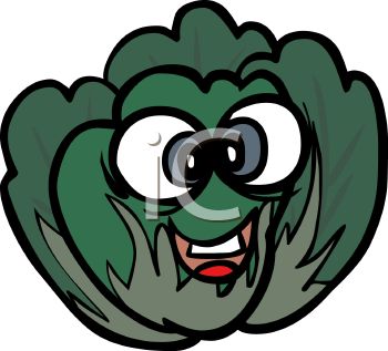 350x317 Lettuce Cartoon Character