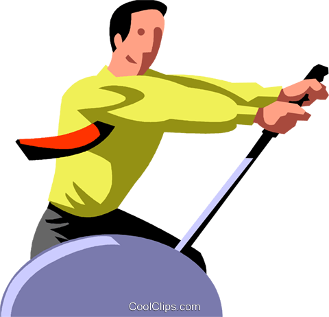 480x462 Businessman Pulling A Lever Royalty Free Vector Clip Art