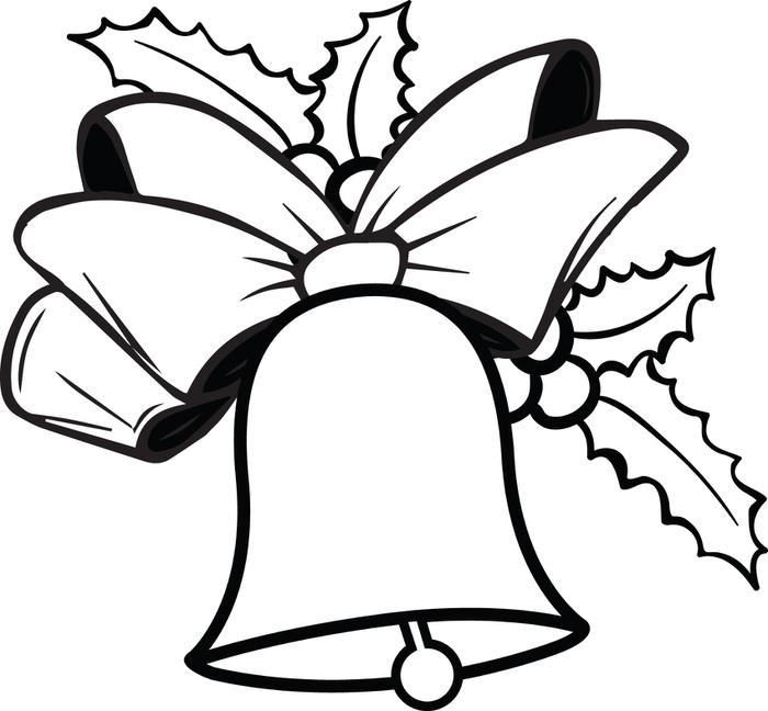 700x648 Bell Clipart Colouring Page
