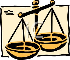 300x255 Brass Libra Scales Clipart Picture