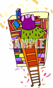 183x300 Librarian Getting Books From The Shelves In A Library