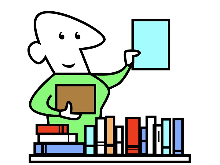 720x540 Male Librarian Clipart