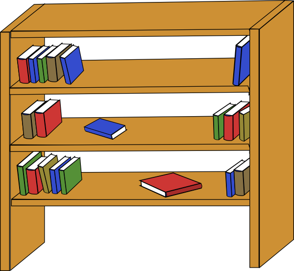 600x553 Bookcase Clipart Library Card 2566683
