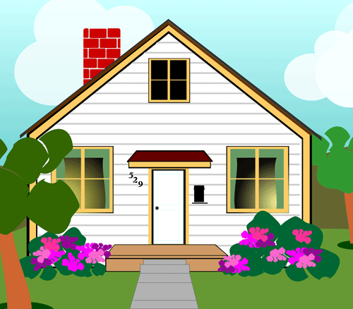 500x438 Free Clip Art House
