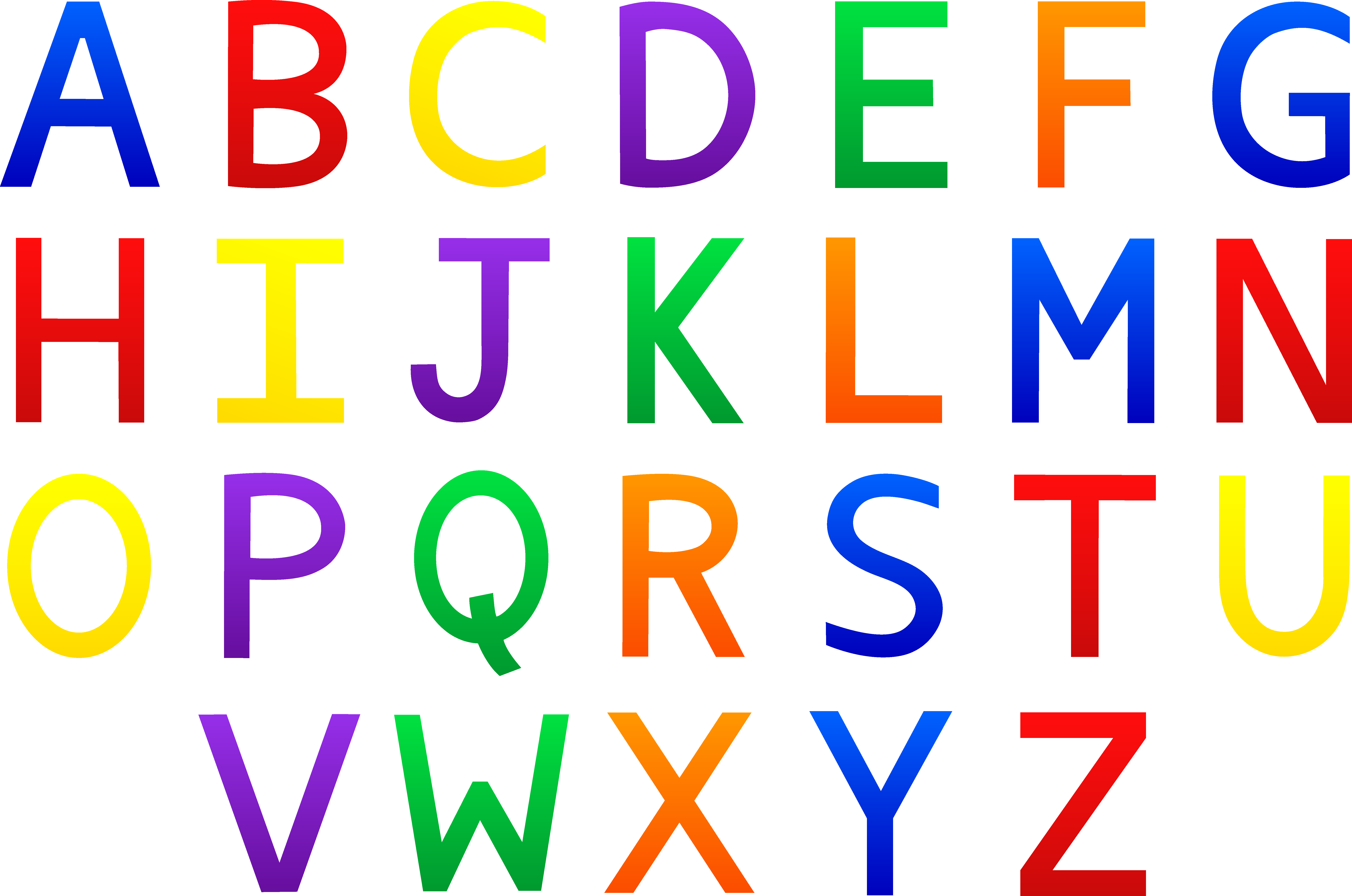 7810x5176 Alphabet Letters Clip Art Many Interesting Cliparts