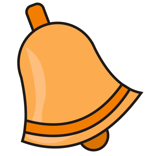 500x500 Bell Clipart Vector