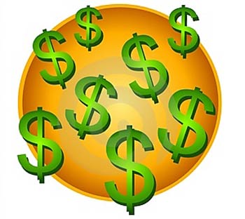 350x312 Dollar Signs Clip Art