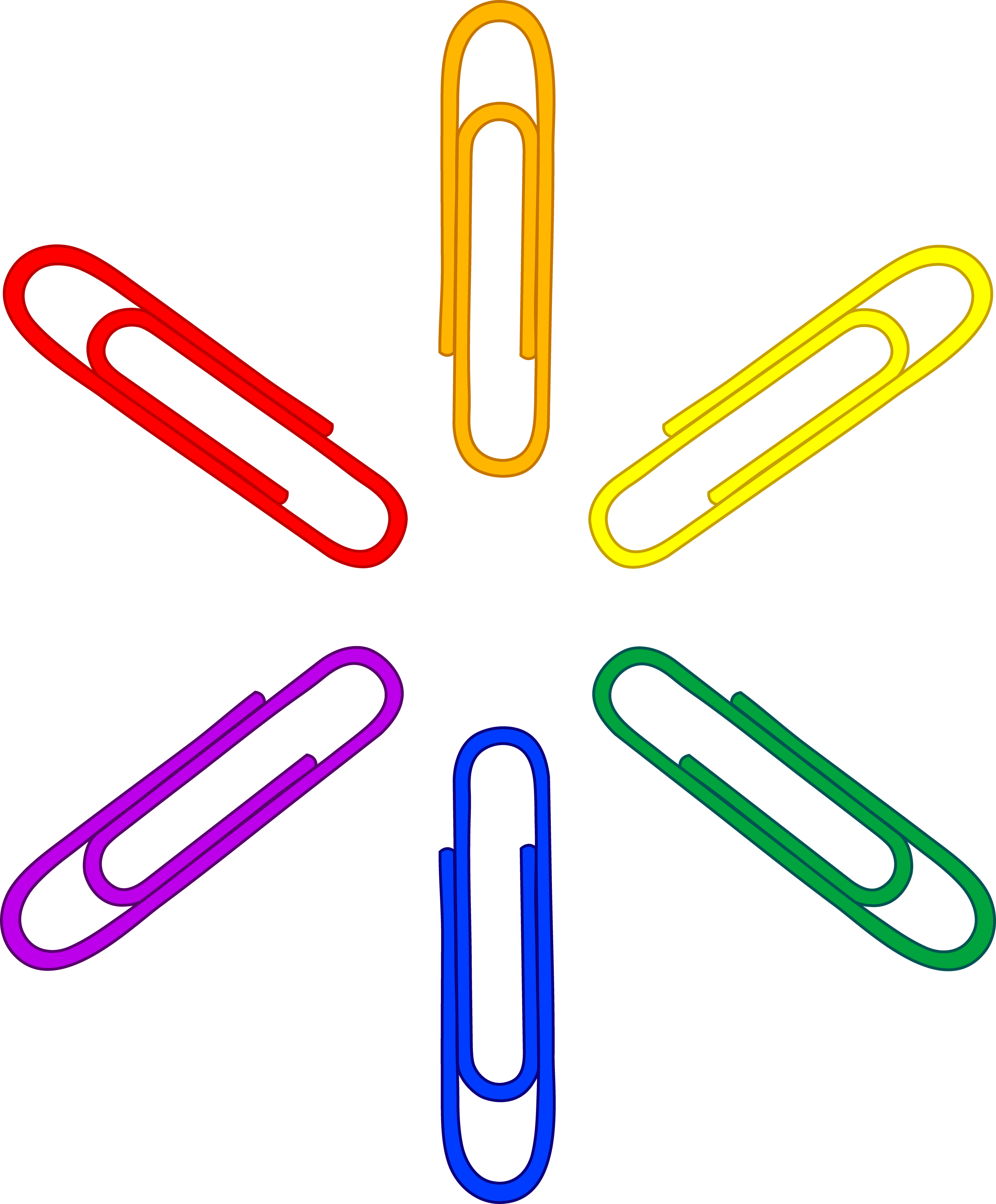 3721x4500 Rainbow Paper Clip Pattern