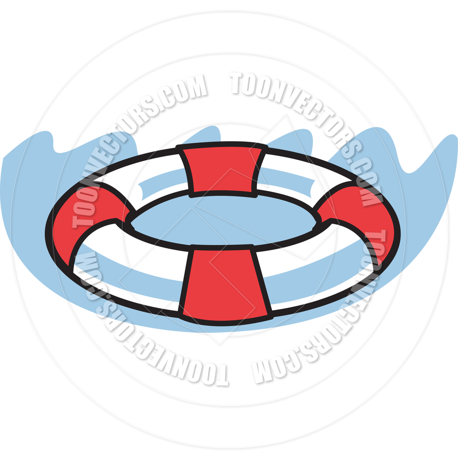 940x940 Cartoon Life Preserver Vector Illustration By Clip Art Guy Toon