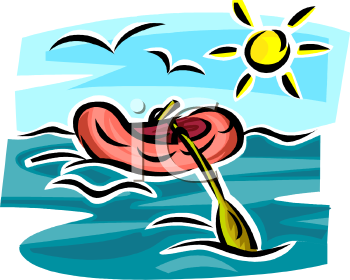 350x280 Raft Clipart Cartoon