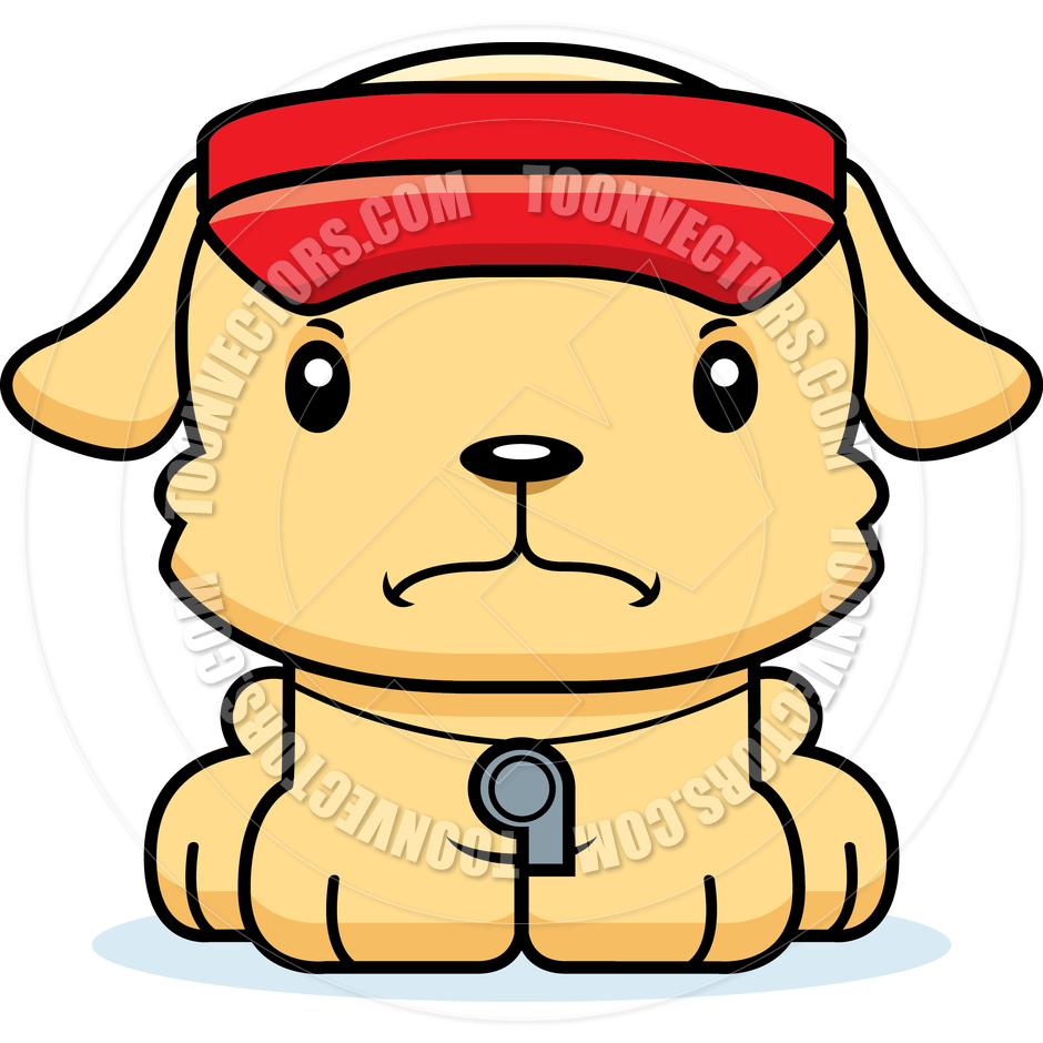 940x940 Cartoon Angry Lifeguard Puppy By Cory Thoman Toon Vectors Eps