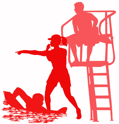 400x414 Red Cross Clipart Lifeguard