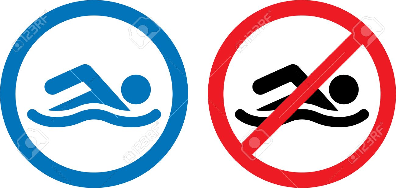 1300x617 732 No Swimming Stock Vector Illustration And Royalty Free No