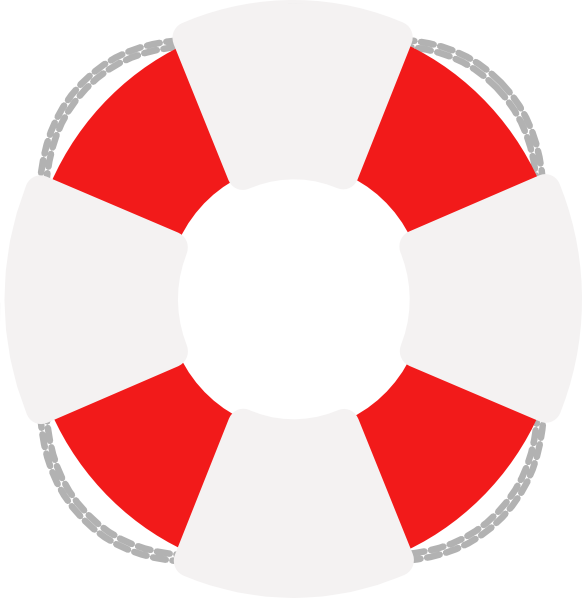 582x598 Lifesaver Red And Grey Clip Art