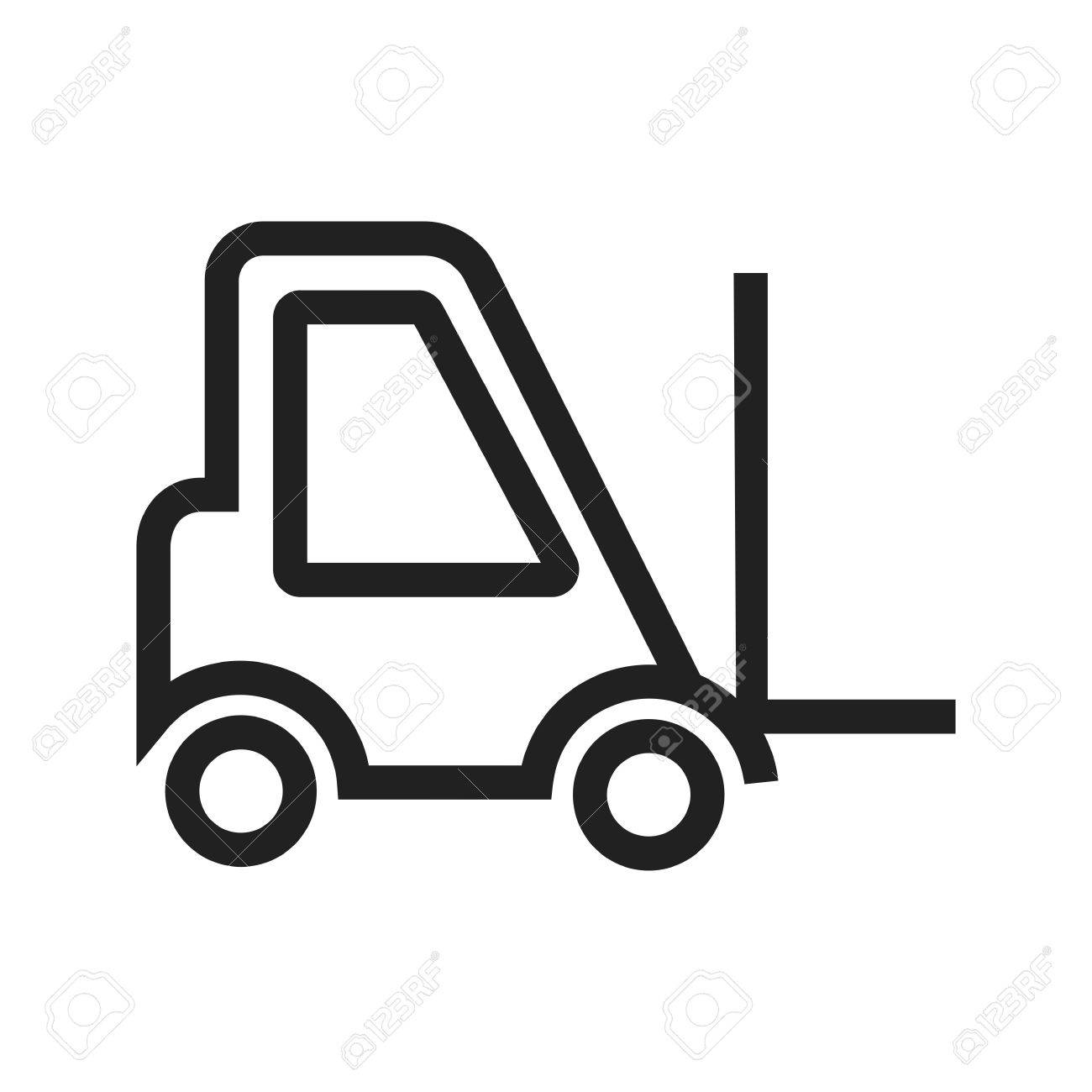 1300x1300 Crane, Truck, Lift Icon Vectgor Image. Can Also Be Used