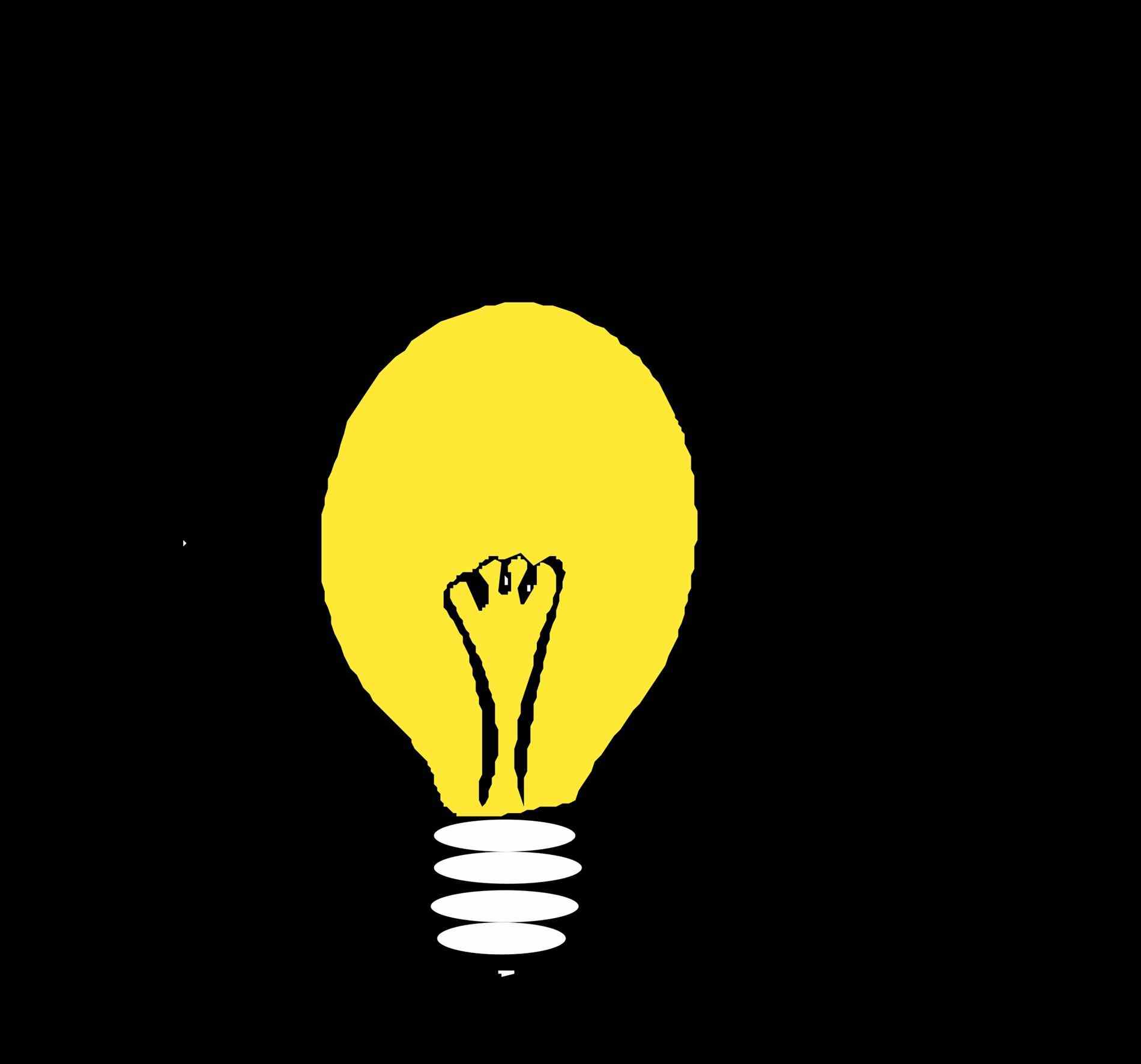 1900x1772 Lightbulb Clipart Black And White
