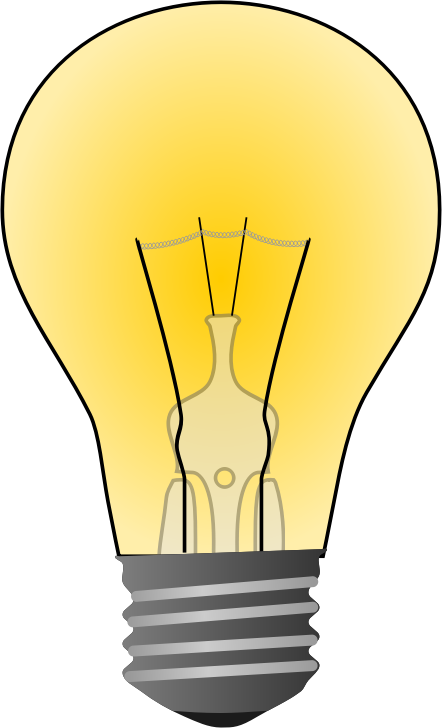 442x728 Light Bulb Free To Use Clipart