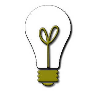 300x300 Clipart Picture Of A White Light Bulb With Filament