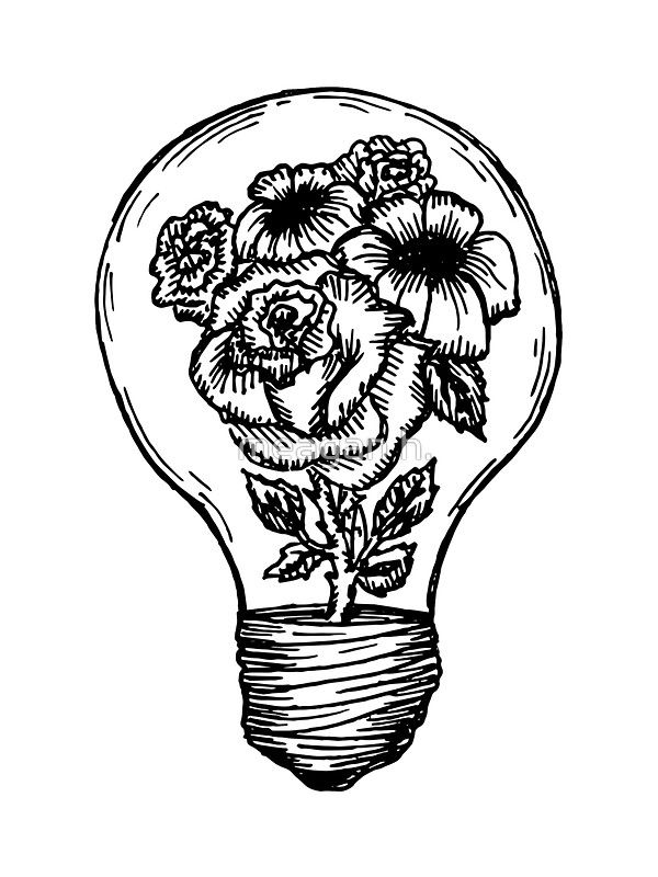 600x800 Drawn Idea Light Bulb