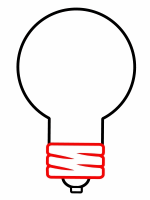 300x400 Drawing A Cartoon Light Bulb