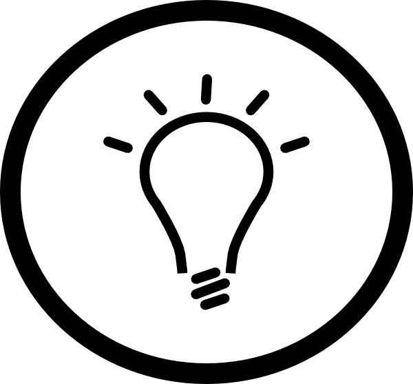 600x557 Idea Light Bulb Clip Art