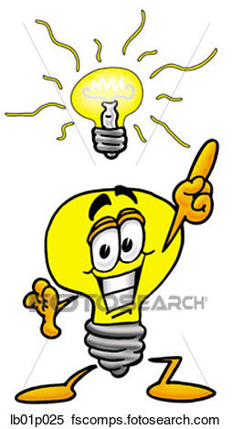 254x470 Clipart Of Light Bulb With Bright Idea Lb01p025