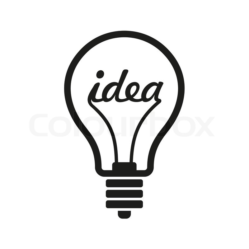 800x800 Creative Idea In Bulb Shape As Inspiration Concept Icon. Vector