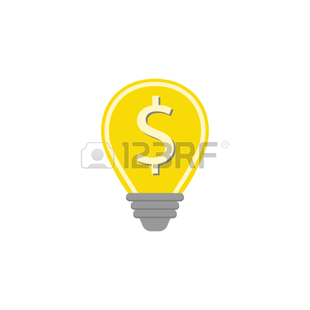 450x450 Light Bulb Line Icon, Lamp Outline Vector Royalty Free Cliparts