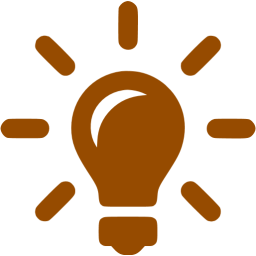 256x256 Brown Idea Icon