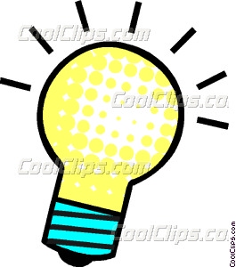 265x300 Bright Idea Light Bulb Vector Clip Art