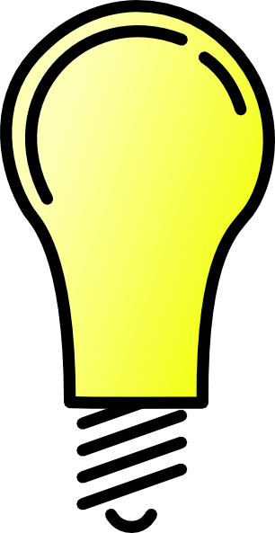 306x593 Light Bulb Clip Art Free Vector Image